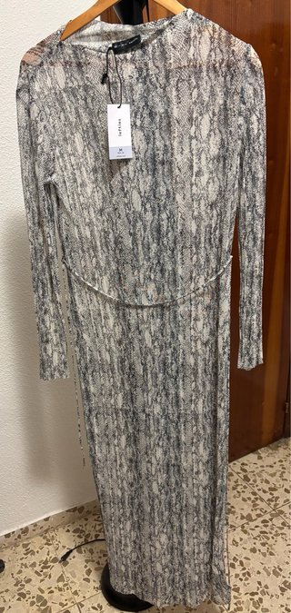 Vestido largo Lefties estampado
