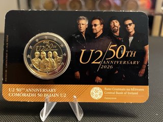 Coincard U2 50th Anniversary Irlanda 2026
