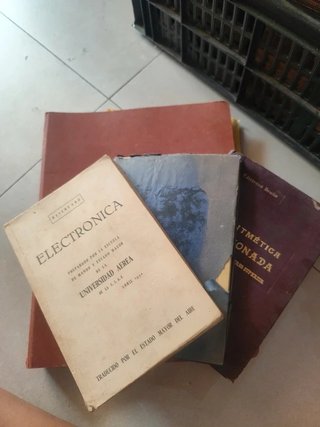 Lote 4 Libros Técnicos y Científicos Antiguos...