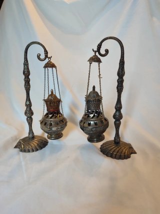 Set de 2 Botafumeiros Miniatura Vintage