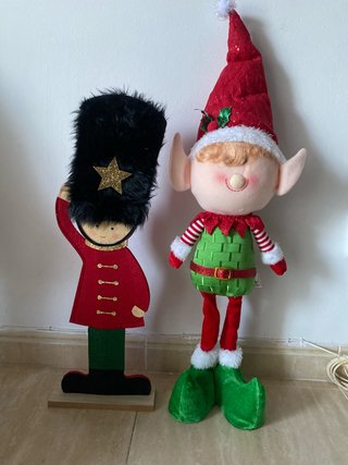 Set de 2 Figuras Decoración Navidad