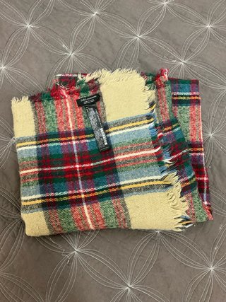 Fular de cuadros Zara