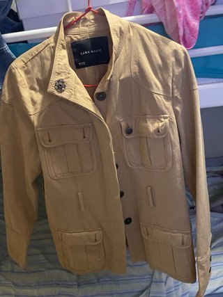 Chaqueta Beige Zara Talla M