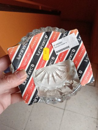 Cenicero Luminarc Prisma vintage 15cm a estrenar