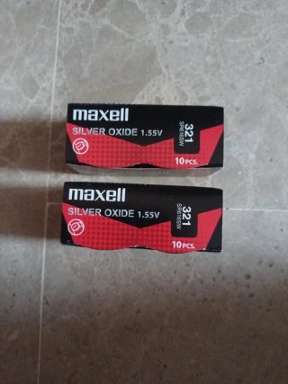 2 Scatole di Batterie Maxell 321 (SR616SW)