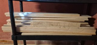 Listones de madera de arce