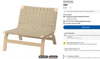 Poltrona IKEA Stockholm 2025 in betulla nuova