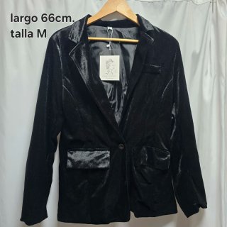 Chaqueta Negra de Terciopelo Talla M