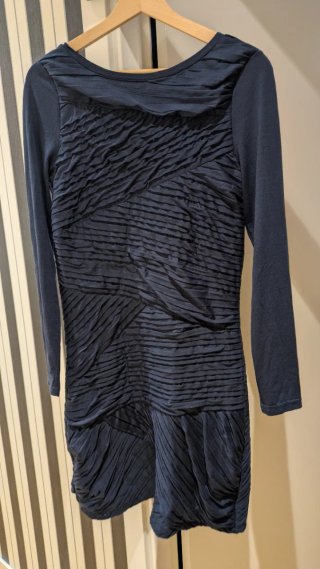Vestido Azul Entallado