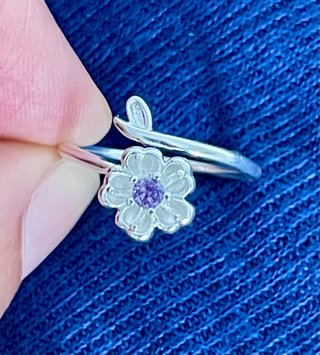 Anillo de Plata 925 con Flor