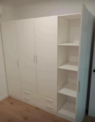 Armario Blanco de 4 Puertas