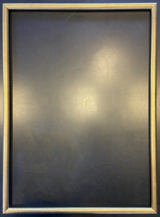 Marco dorado liso redondeado - 73 x 53 cm