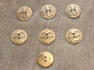 Set de 7 Botones Antiguos de Metal