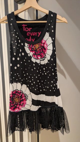 Vestido Desigual con Estampado Floral