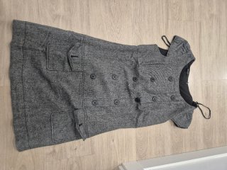Vestido Gris blanco Talla s
