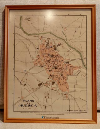 Plano de Huesca enmarcado (1989)