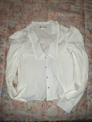 Camisa Blanca Manga Larga BACK TO ME