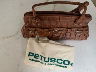 Bolso de mano Petusco de piel