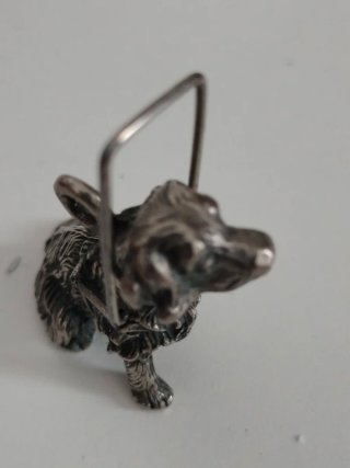 Llavero de Perro Guía Antiguo metal