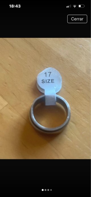 Anillo Antiestrés Plateado con la palabra jesus