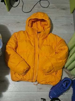Chaquetón Zara Naranja Talla M
