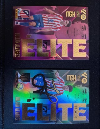 2 Cartas Élite Julián Álvarez Panini