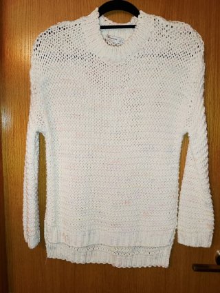 Jersey de punto blanco Stradivarius