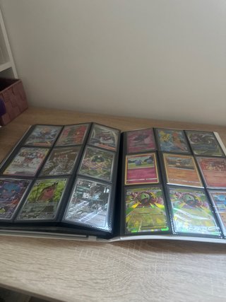 Lote de cartas Pokémon en álbum