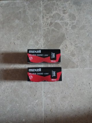 2 Scatole di Batterie Maxell 395 (1.55V)