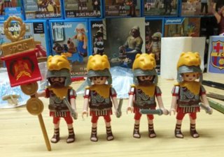 Lote 4 Figuras Playmobil Soldados Romanos