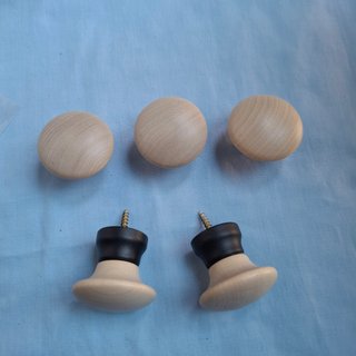 Set de 5 Tiradores de Madera