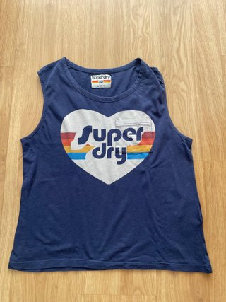 Camiseta sin mangas Superdry azul
