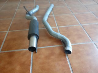 Línea de escape 65mm para Opel Corsa D OPC
