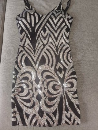 Vestido de fiesta con lentejuelas