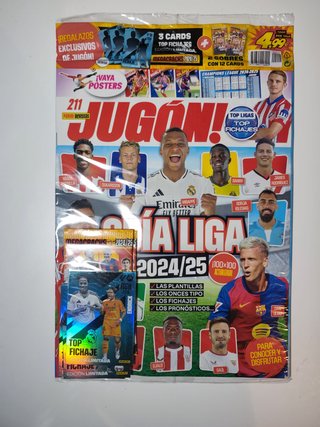 Revista Jugón 211 con Endrick y sobres Megacrack