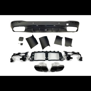 Difusor trasero Mercedes GLE W167 look GLE 63 AMG