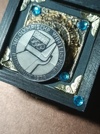 Moneda plata Innsbruck 1976