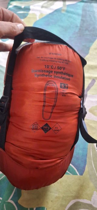 Saco de dormir Simond MT500 10°, 760 gramos