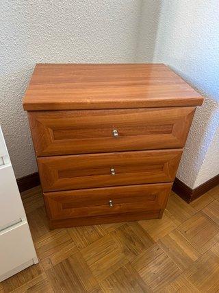 Cajonera o Mesita de Noche de Madera