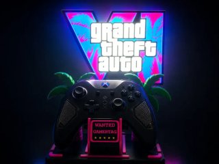 Soporte Luminoso Mando y Auriculares GTA VI