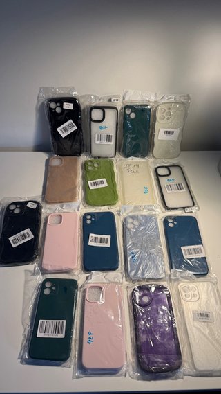 Lote de 17 fundas para iPhone y Xiaomi