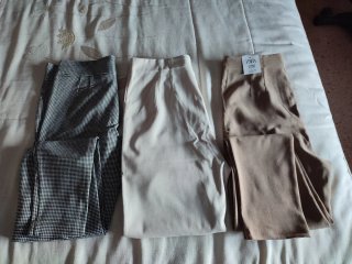 3 Pantalones Zara Talla M