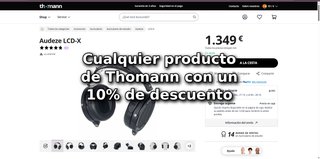 10% de descuento en cualquier producto de Thomann