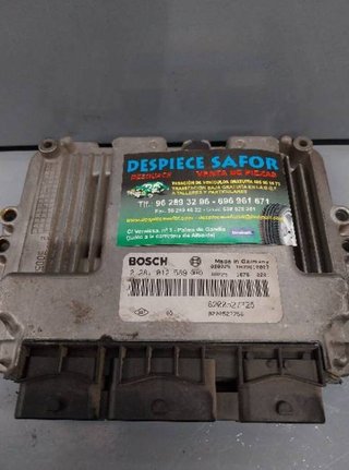 0281012589 8200527725 centralita renault megane