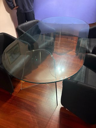 Mesa de Comedor de Cristal