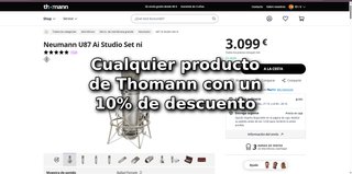 10% de descuento en cualquier producto de Thomann