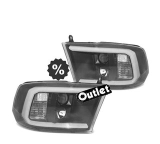 FE FAROS DODGE RAM 09-18 LUZ DIURNA LED NEGRO R014057C1