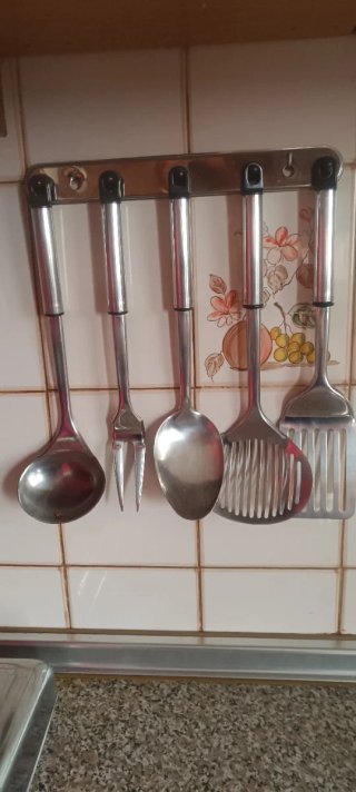Set de 5 Utensilios de Cocina de Acero