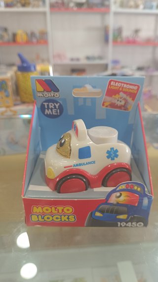 Coche Electrónico Ambulancia Molto Blocks