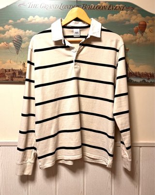 Polo Manga Larga Zara Rayas